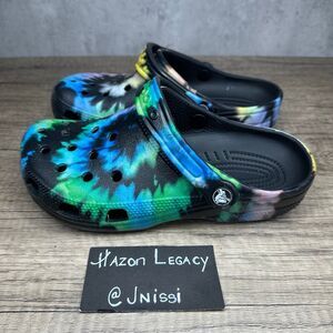 CROCS~Unisex Classic Tie-Dyed Comfort Clog~Size Men 5/Women 7